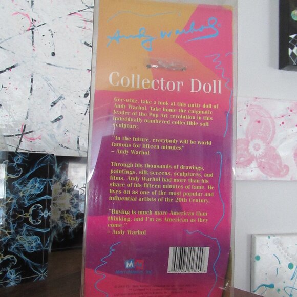 Andy Warhol collectable doll, Vintage 2000, Artist, Pop Art, Classic - Picture 12 of 12